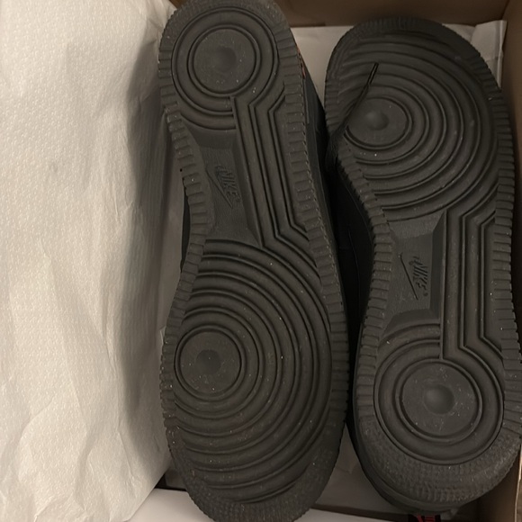 Nike Air Force 1 ‘07 LV8 - ‘Reflective Swoosh - Black Crimson’ worn ONCE - Picture 9 of 10